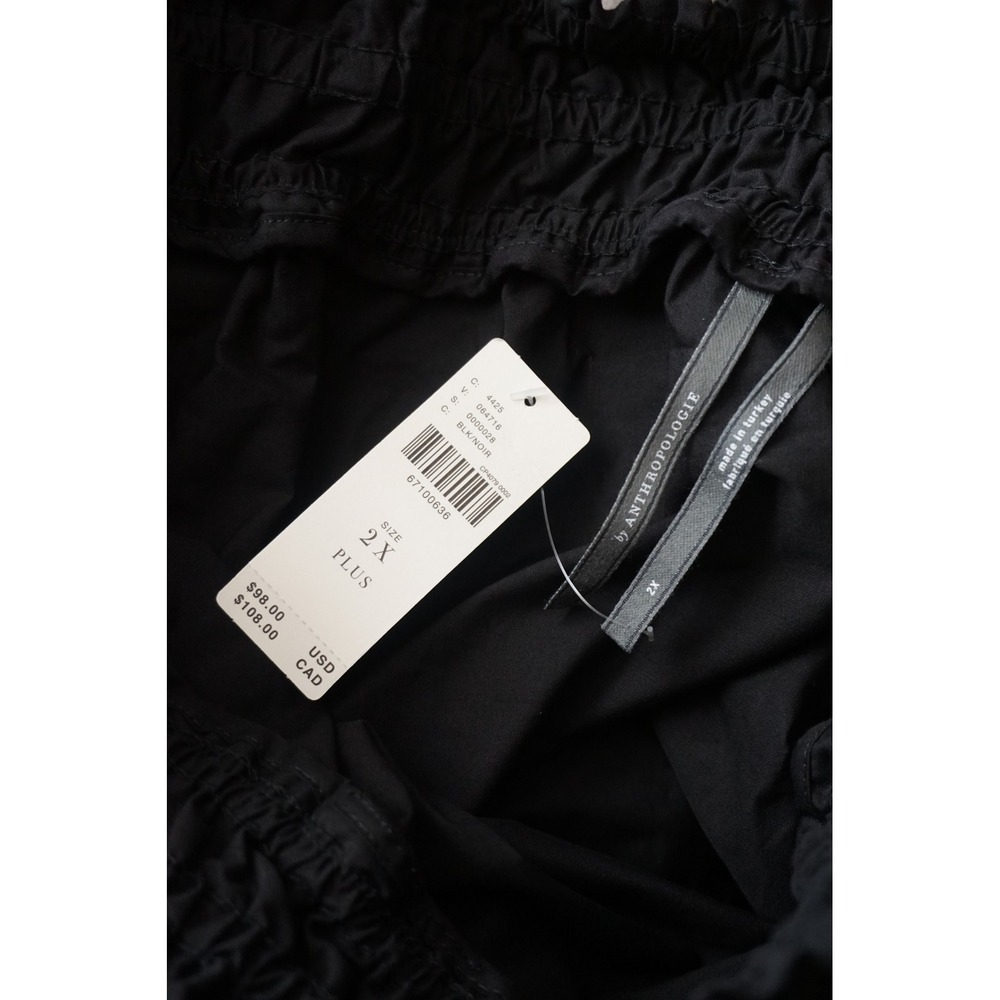 Anthrologie Black Tiered Ruffle Waist Tie Skirt size 2X NWT - Picture 8 of 8
